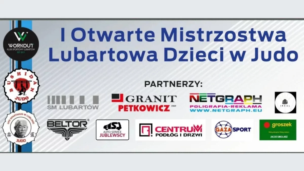 Mistrzostwa Lubartowa Dzieci w Judo już w sobotę - Zdjęcie główne