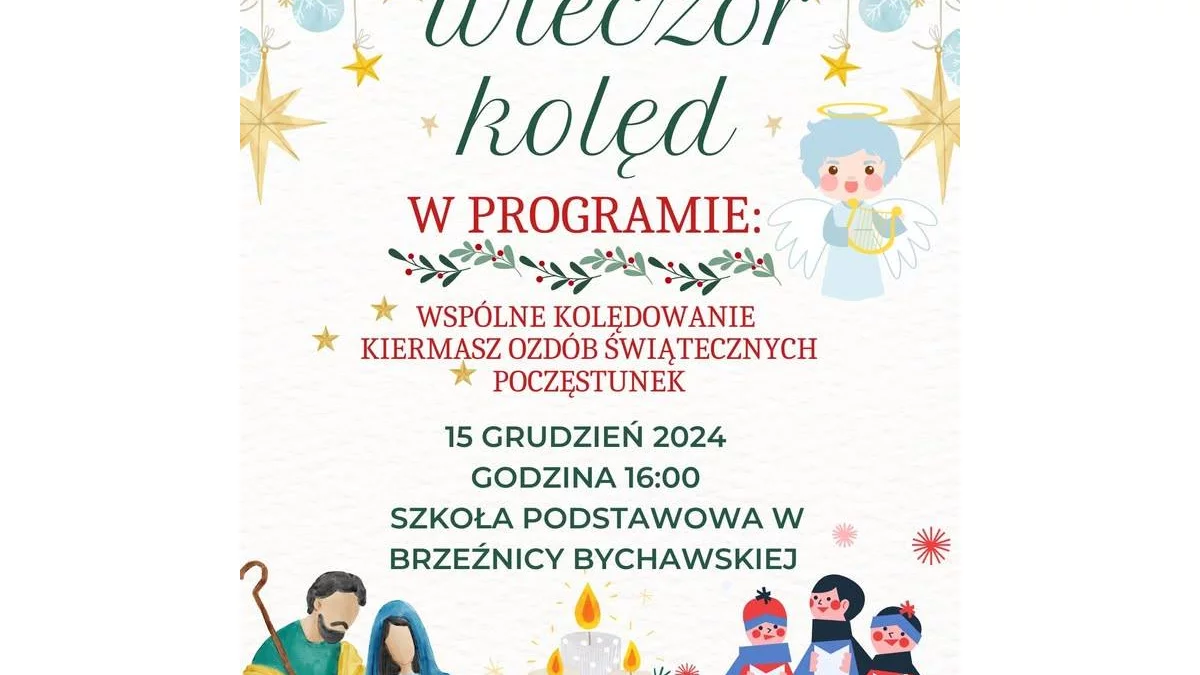 Szkoła w Brzeźnicy Bychawskiej zaprasza na koncert kolęd - Zdjęcie główne