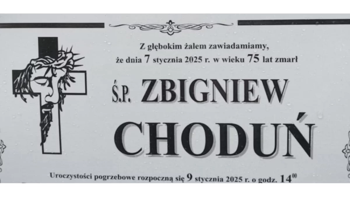 Ś.p. Zbigniew Choduń - Zdjęcie główne