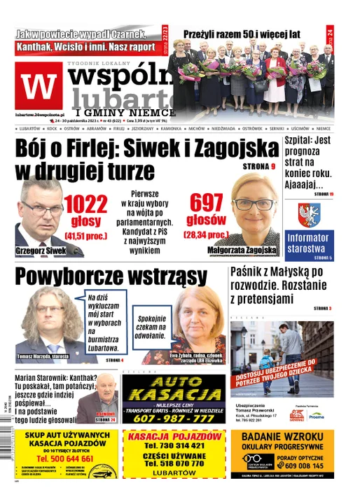 Najnowszy numer Wspólnoty Lubartowskiej (24 października 2023 r.) - Zdjęcie główne