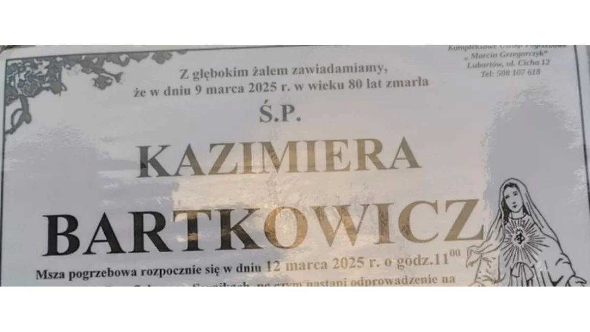 Śp. Kazimiera Bartkowicz - Zdjęcie główne