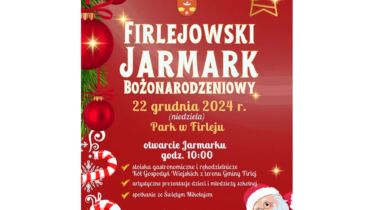 W Firleju będzie jarmark świąteczny - Zdjęcie główne