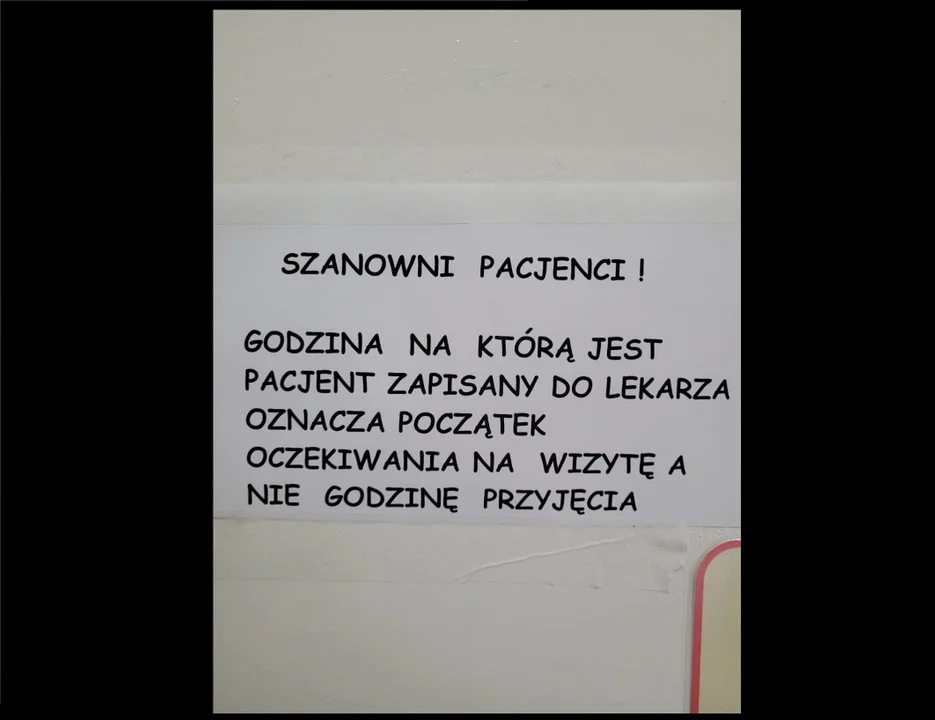 Powiat lubartowski: Szpitalny komunikat zaskoczył pacjentów. "Od razu zakładają brak punktualności lekarzy?" - Zdjęcie główne