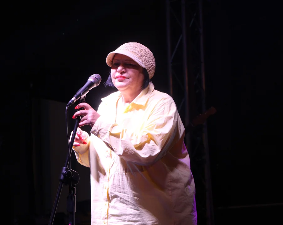 Grażyna Łobaszewska na scenie w Lubartowie. Gwiazda wieczoru zaśpiewała dla Ann (zdjęcia) - Zdjęcie główne