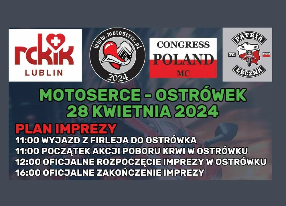 Charytatywny ryk setek motocykli zabrzmi w Ostrówku - Zdjęcie główne