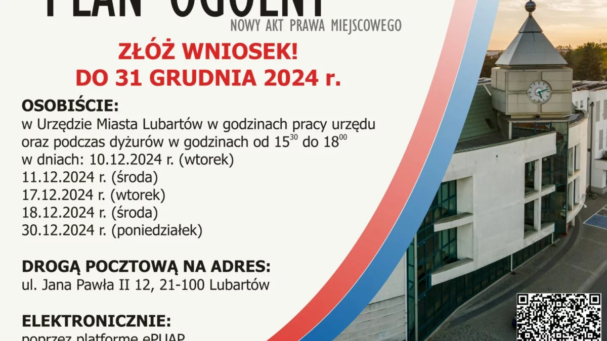 Wnioski do planu ogólnego można składać do końca grudnia, w Urzędzie Miasta są dyżury - Zdjęcie główne