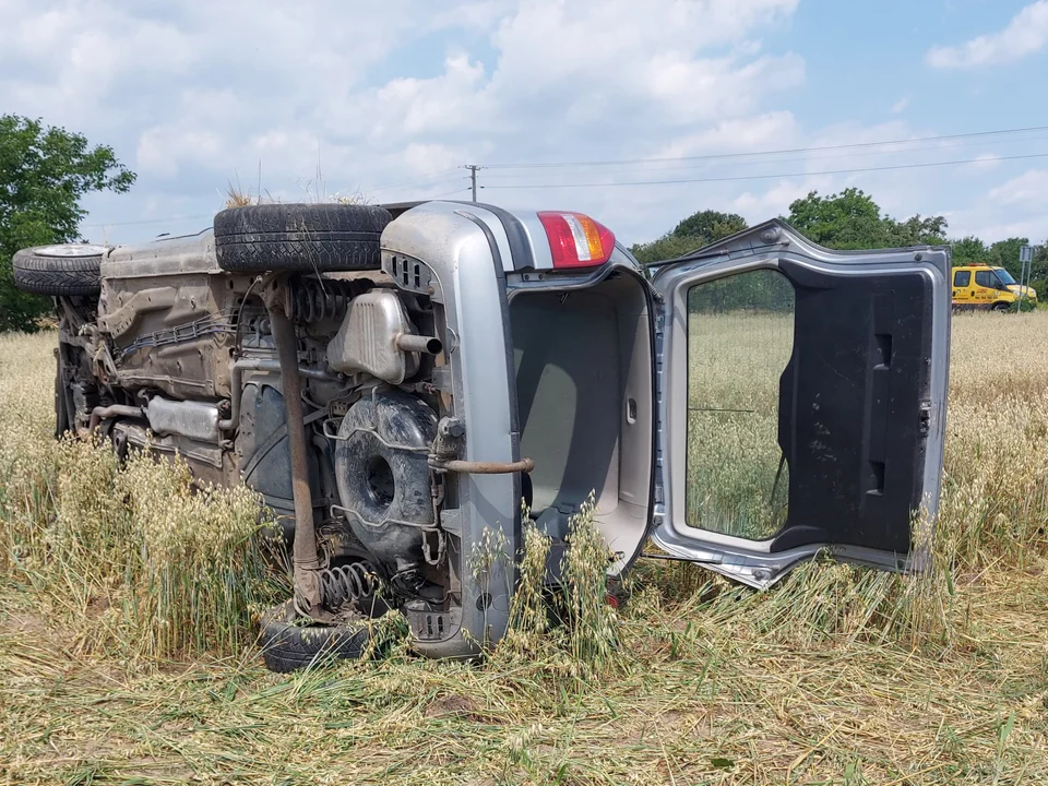 Zderzenie w Michowie. Zderzyły się dwa samochody osobowe - Zdjęcie główne