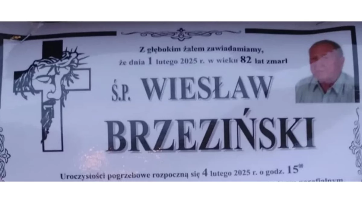 Ś.p. Wiesław Brzeziński - Zdjęcie główne