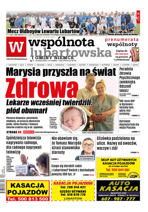 Najnowszy numer Wspólnoty Lubartowskiej (13 czerwca 2023r) - Zdjęcie główne