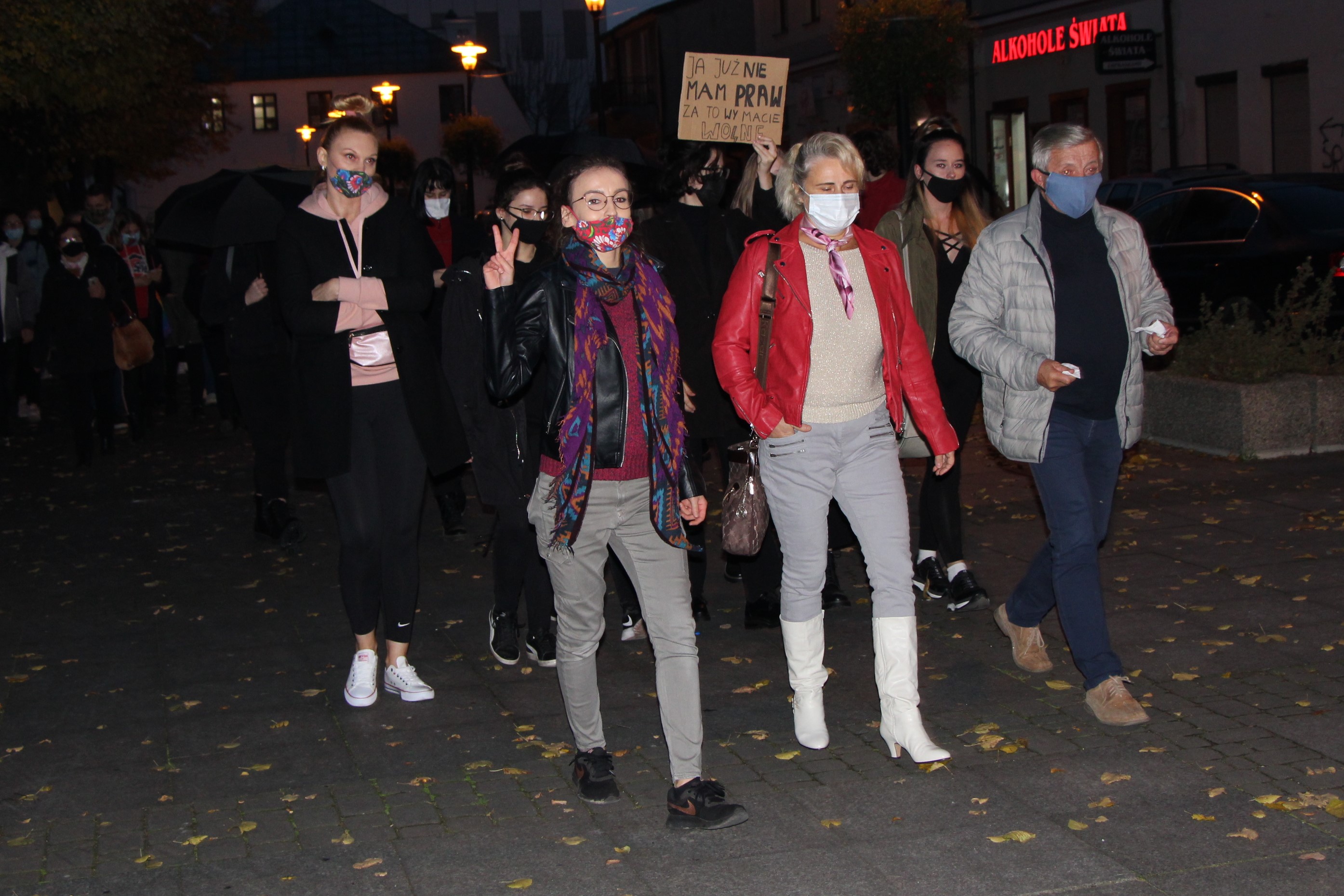 W proteście uczestniczyła radna Ewa Grabek