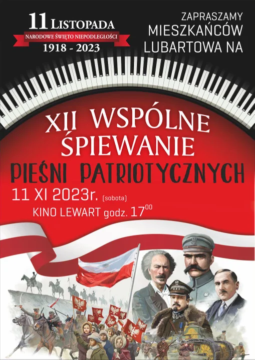 Patriotyczne piosenki w lubartowskim kinie. Wspólne śpiewanie w Święto Niepodległości - Zdjęcie główne