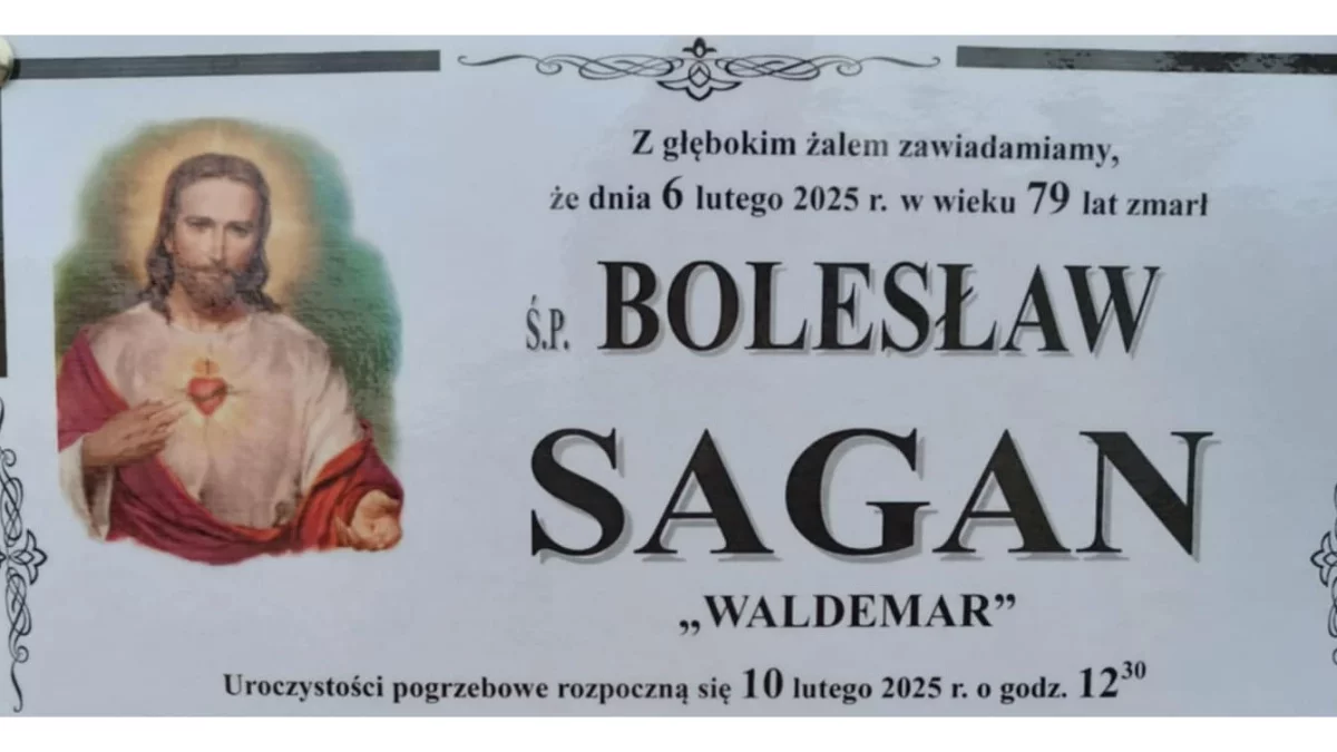 Ś.p. Bolesław Sagan - Zdjęcie główne