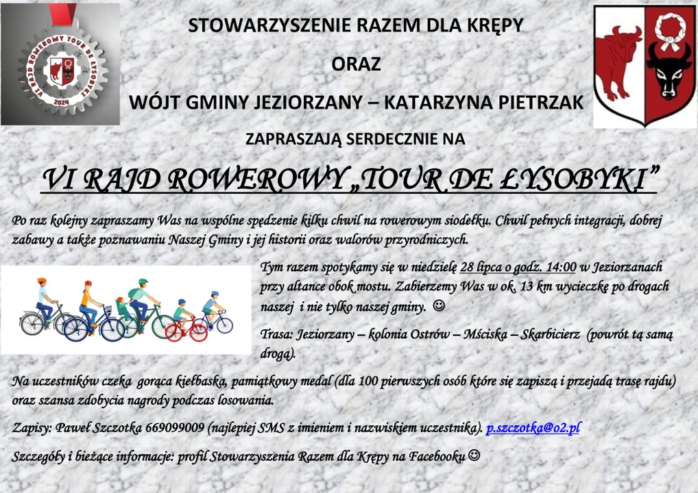 28.07.2024 - VI Rajd Rowerowy "Tour de Łysobyki" - Zdjęcie główne