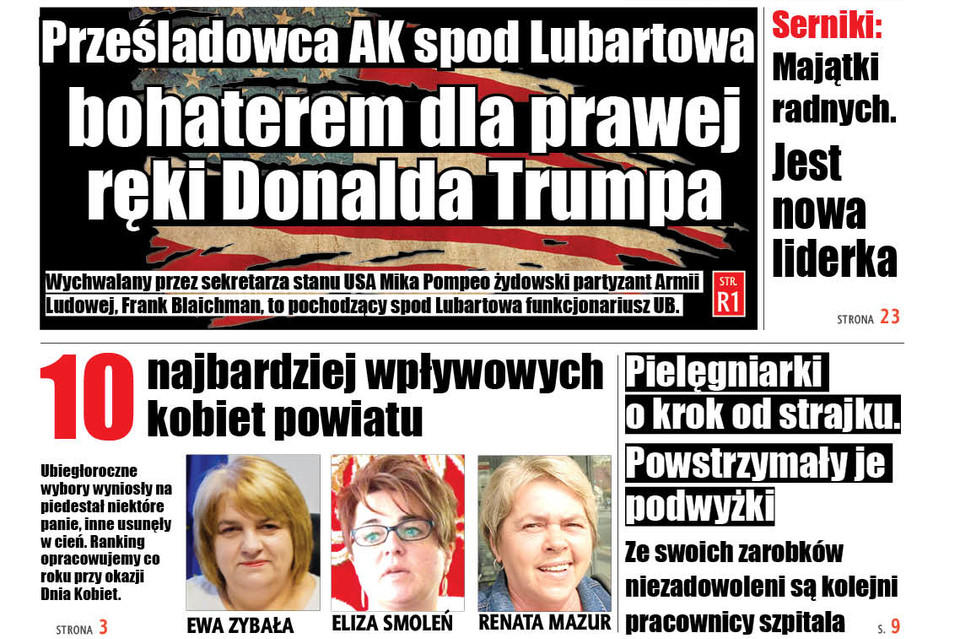 Prześladowca akowców z Kamionki bohaterem dla prawej ręki Donalda Trampa - Zdjęcie główne