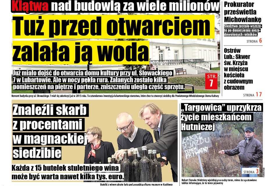 Klątwa nad budową domu kultury. Woda zalała część budynku - Zdjęcie główne