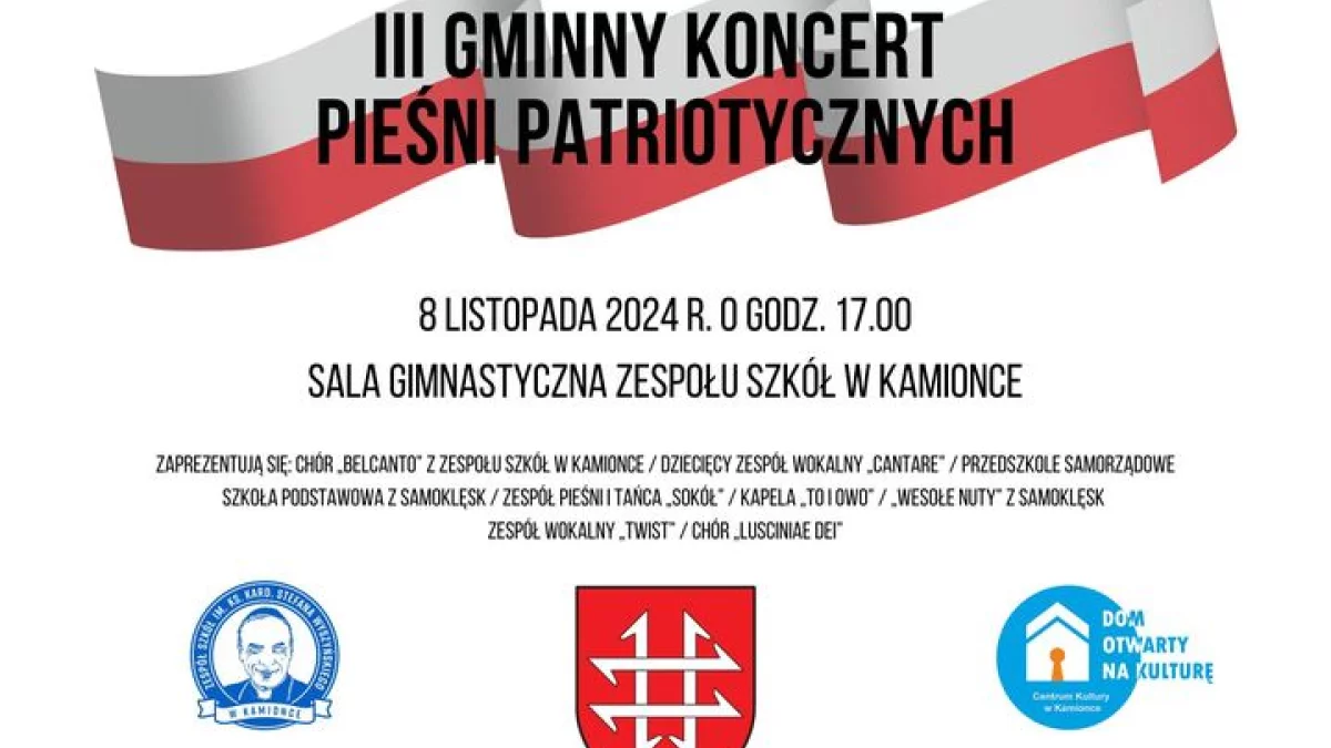 Koncert pieśni patriotycznych. Bogaty repertuar. - Zdjęcie główne