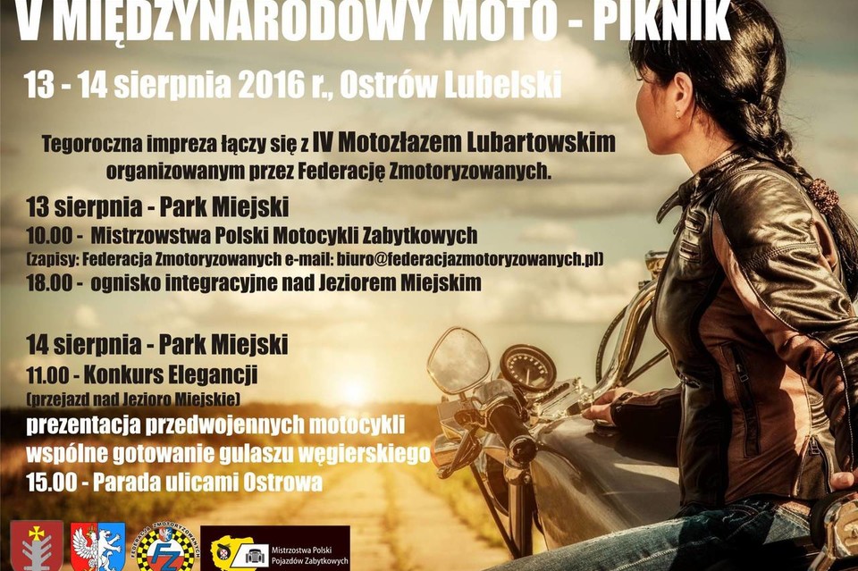 V Międzynarodowy Moto-Piknik Ostrów Lubelski 2016 - program - Zdjęcie główne