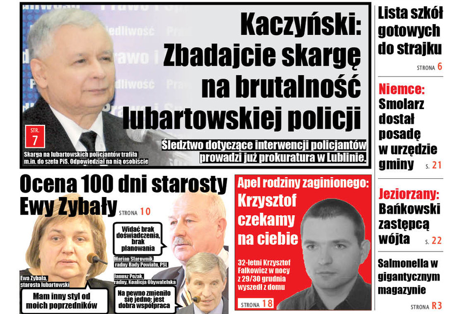 Kaczyński każe zbadać skargę na policję - Zdjęcie główne