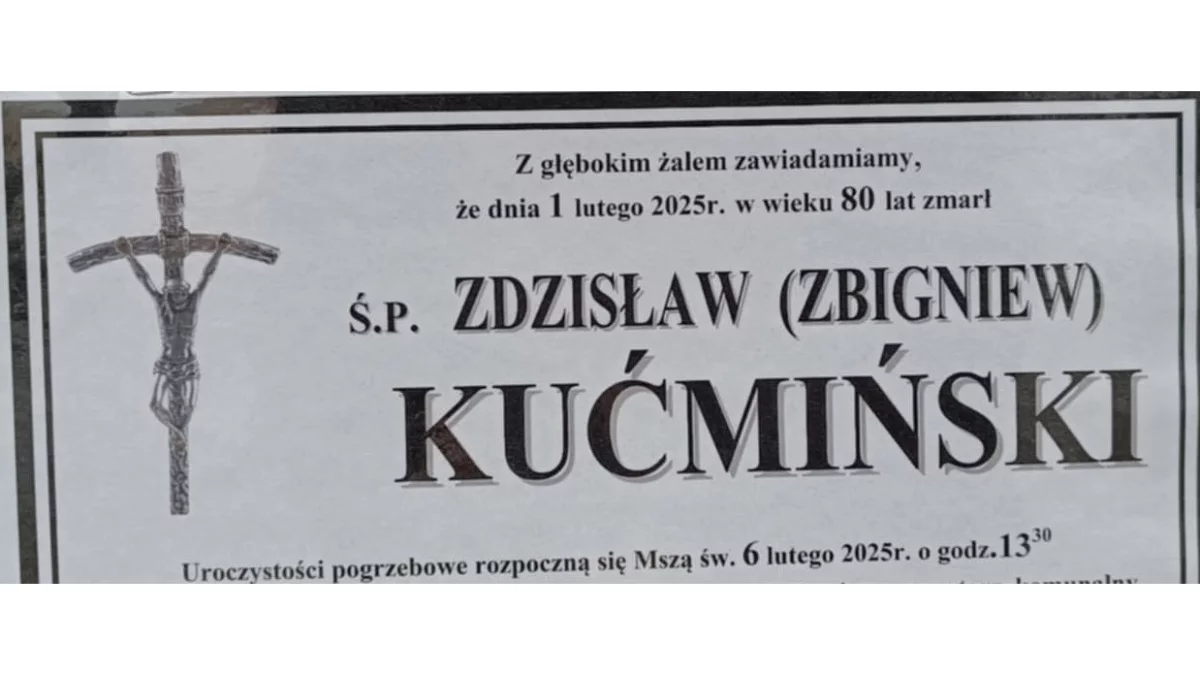 Ś.p. Zdzisław (Zbigniew ) Kućmiński - Zdjęcie główne