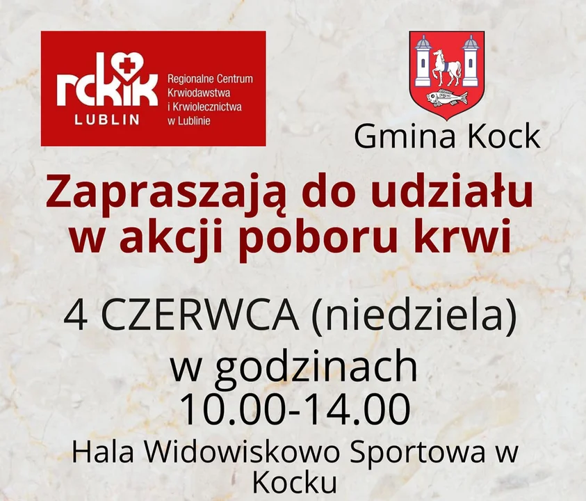 W Kocku oddadzą krew. Akcja już 4 czerwca - Zdjęcie główne