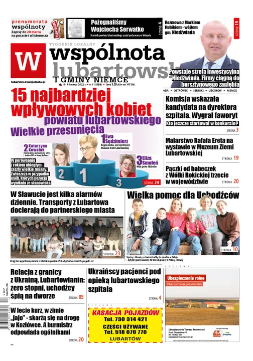 Najnowszy numer Wspólnoty Lubartowskiej ( 8 marca 2022) - Zdjęcie główne