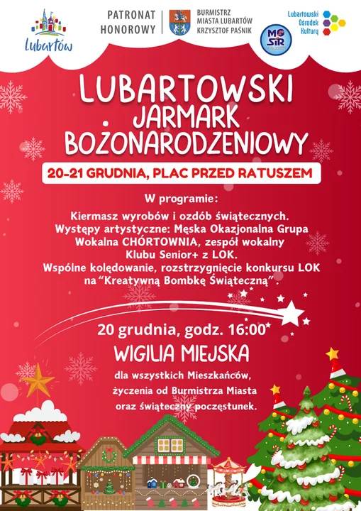 Jutro jarmark świąteczny w Lubartowie. O godz. 16 miejska Wigilia - Zdjęcie główne