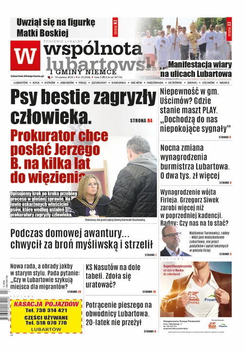 Najnowsze wydanie Wspólnoty Lubartowskiej  4 czerwca 2024r - Zdjęcie główne