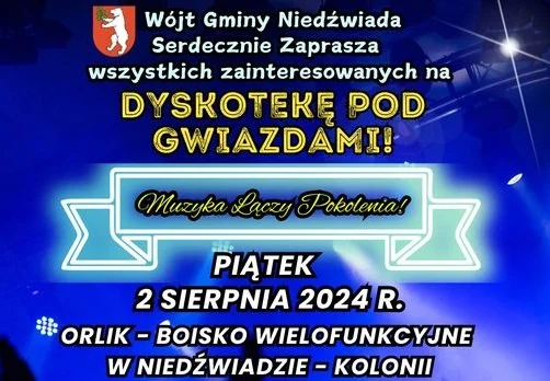 02.08.2024 - Dyskoteka pod gwiazdami, Niedźwiada - Zdjęcie główne