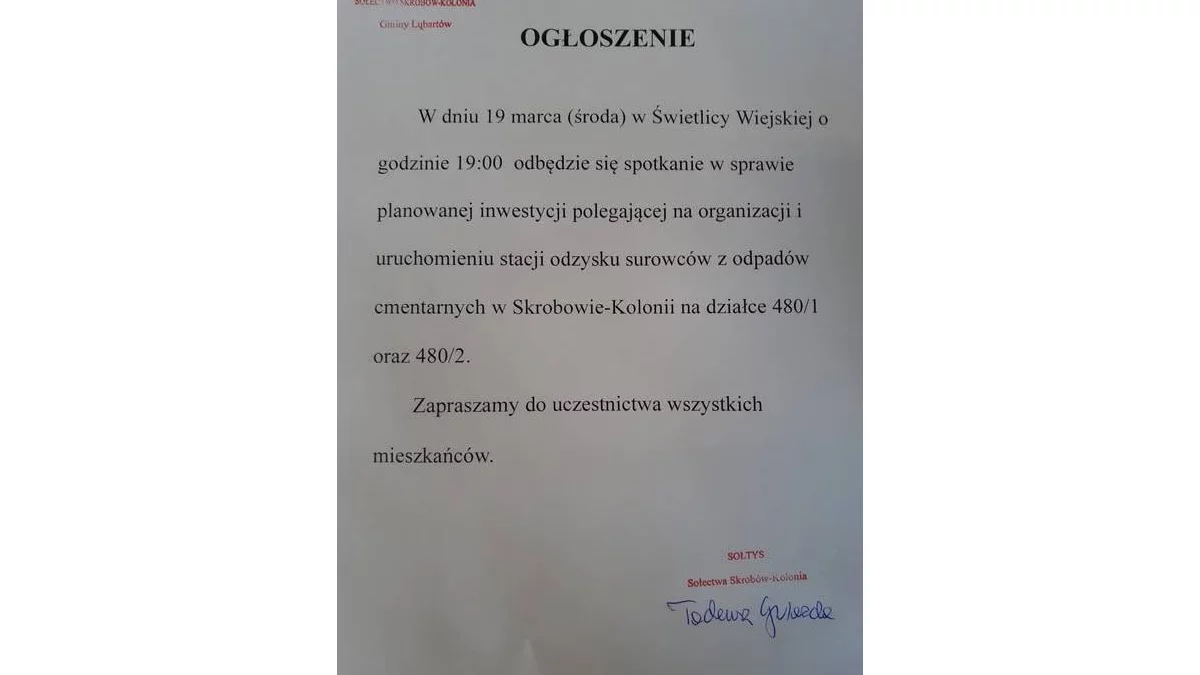 Porozmawiają o stacji odzysku surowców  z cmentarzy. Ma powstać z błogosławieństwem  kurii - Zdjęcie główne