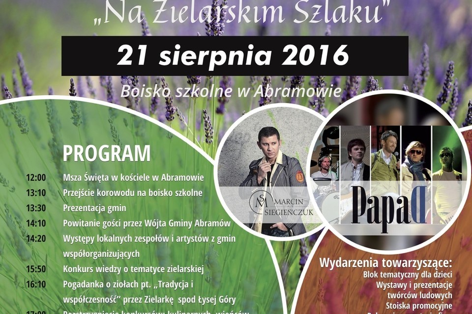 II Lubelskie Święto Ziół "Na zielarskim Szlaku" 2016 - program - Zdjęcie główne