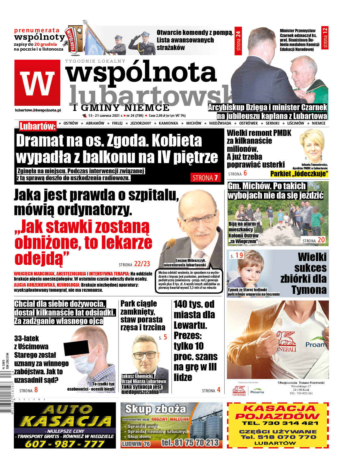 Kobieta wypadła z balkonu na IV piętrze. Nie żyje - Zdjęcie główne