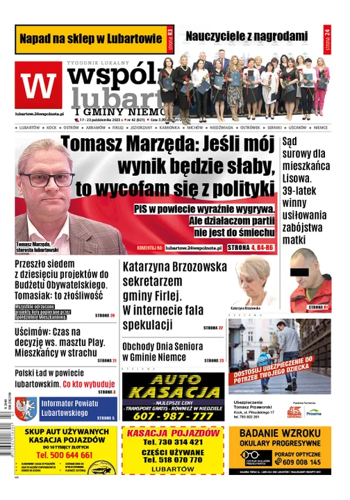 Najnowszy numer Wspólnoty Lubartowskiej (17 października 2023 r.) - Zdjęcie główne