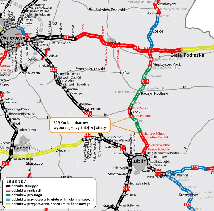 Region: Bliżej do budowy ekspresówki S19 koło Radzynia, Kocka i Lubartowa - Zdjęcie główne