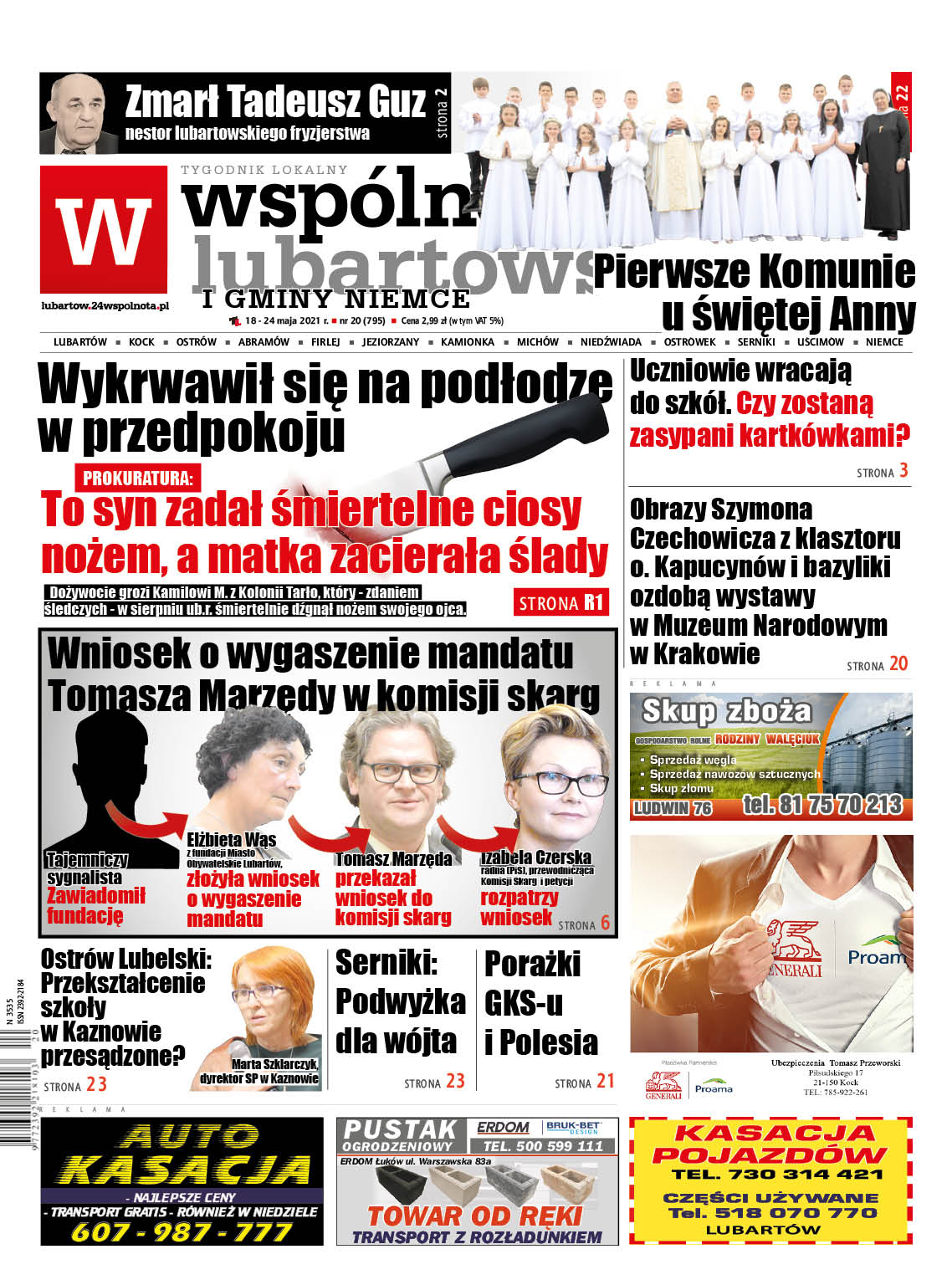 Wykrwawił się na podłodze w przedpokoju. Prokuratura: to syn zadał śmiertelne ciosy nożem, a matka zacierała ślady - Zdjęcie główne