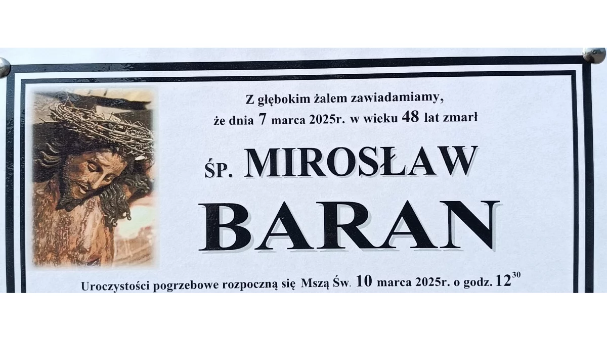 Śp. Mirosław Baran - Zdjęcie główne