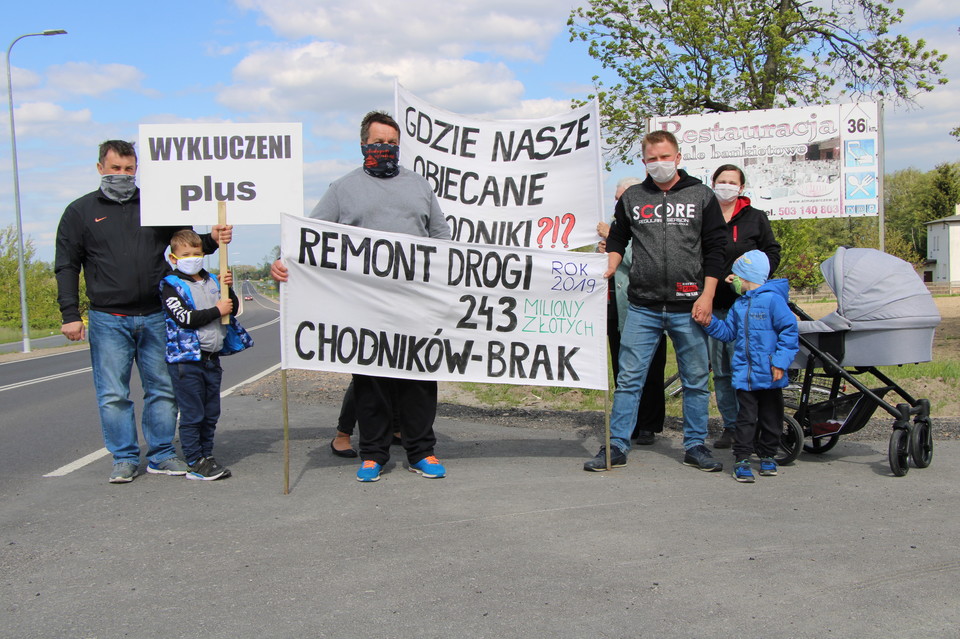 Dzisiaj protest mieszkańców ul. Wojska Polskiego - Zdjęcie główne