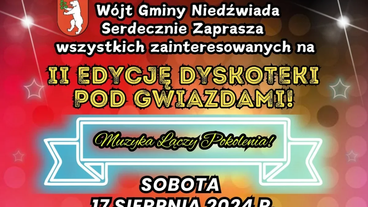 17.08.2024 - Dyskoteka pod gwiazdami (edycja II) - Zdjęcie główne