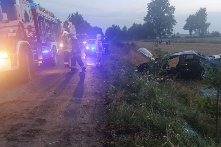 Dachowanie samochodu w Dębicy Kolonii - Zdjęcie główne