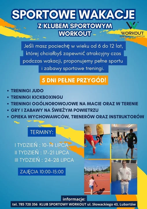 KS Workout Lubartów zaprasza. Sportowe zajęcia w wakacje - Zdjęcie główne