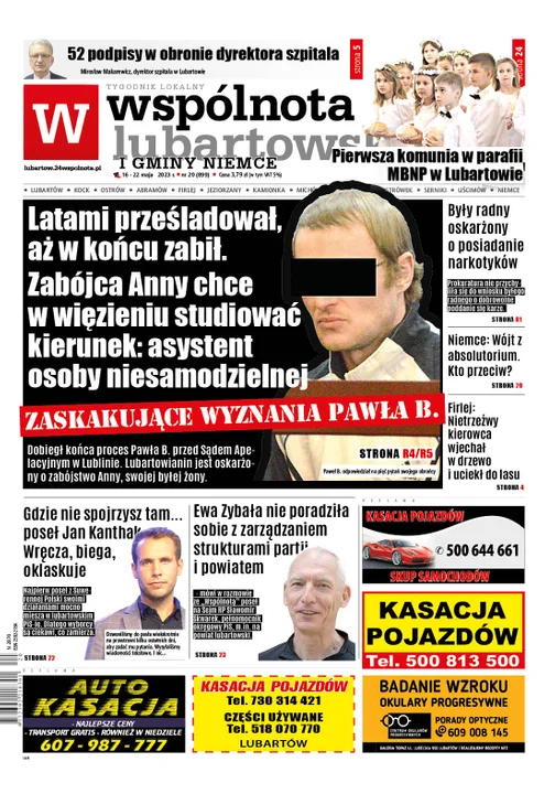 Najnowszy numer Wspólnoty Lubartowskiej (16 maja 2023r) - Zdjęcie główne