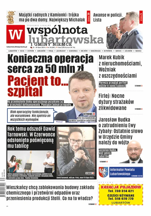 Najnowsze wydanie Wspólnoty Lubartowskiej (23 lipca 2024r) - Zdjęcie główne