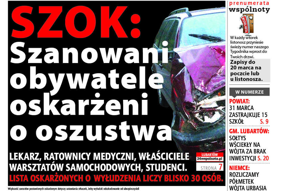 Szacowna ława oskarżonych - Zdjęcie główne