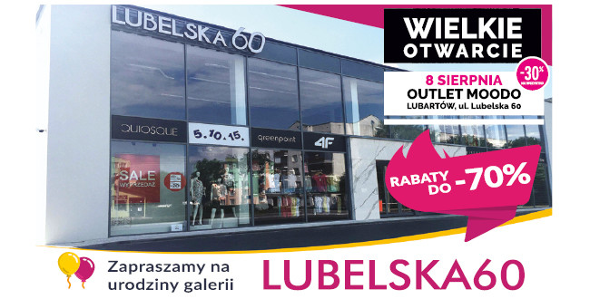 Nie przegap otwarcia pierwszego outletu MOODO w Lubartowie - Zdjęcie główne