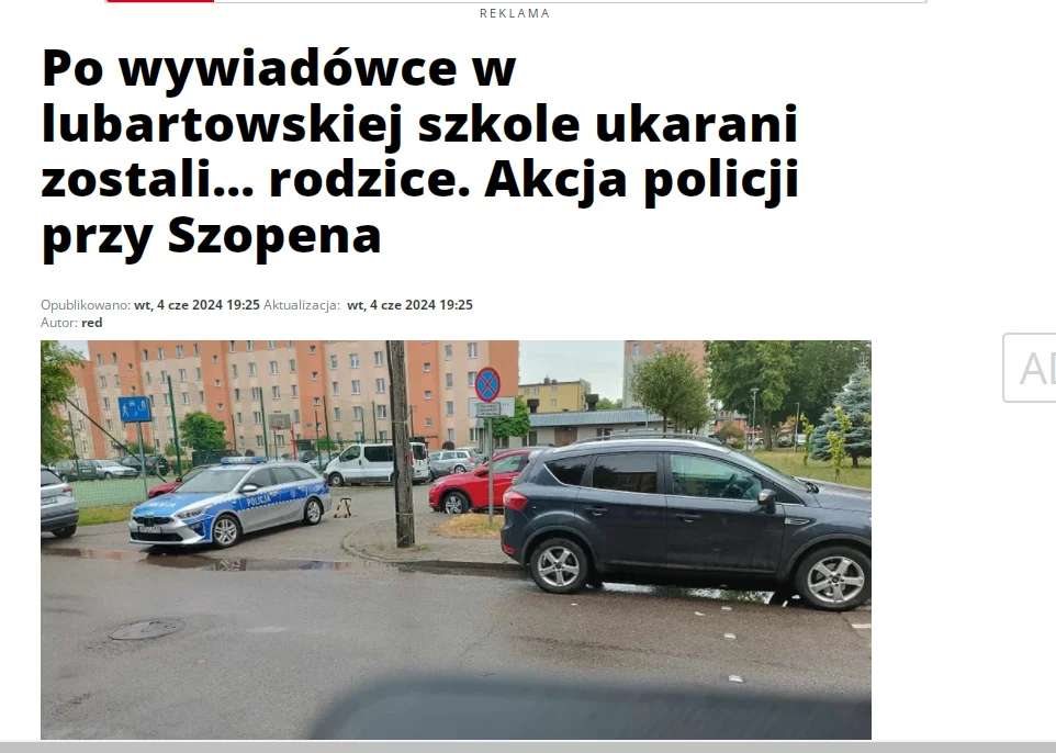 Lubartów: Posypały się mandaty i pouczenia. Plon akcji policji po wywiadówce na Szopena - Zdjęcie główne