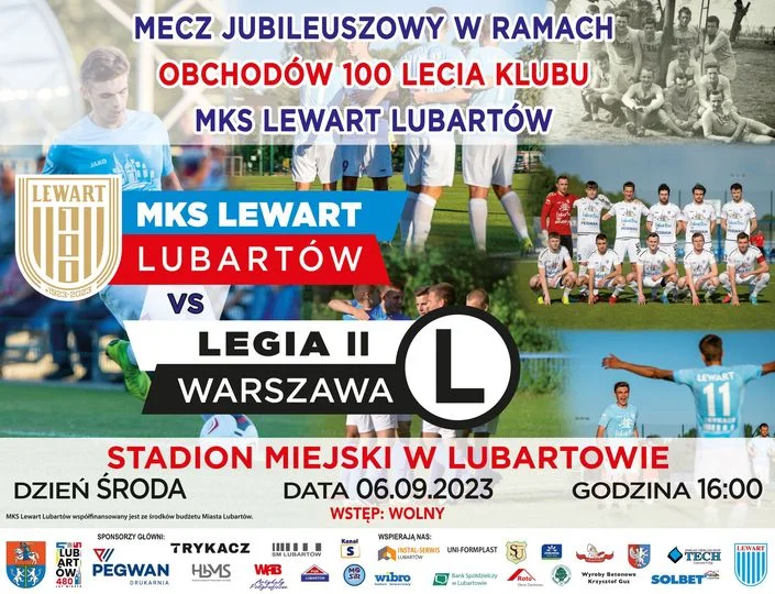 Lewart zagra z Legią. Mecz dziś w Lubartowie - Zdjęcie główne