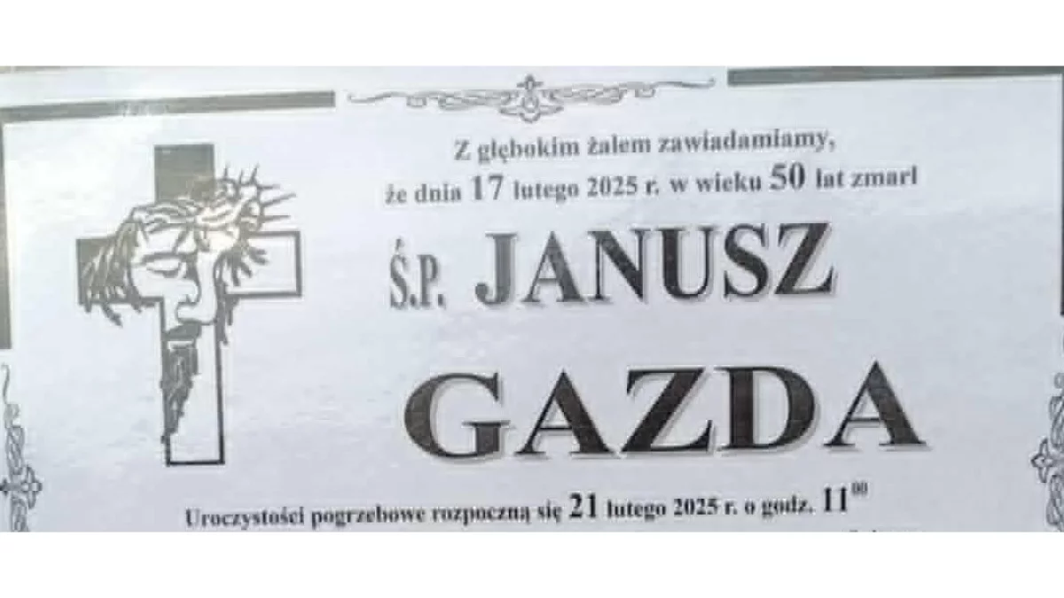 Ś.p. Janusz Gazda - Zdjęcie główne