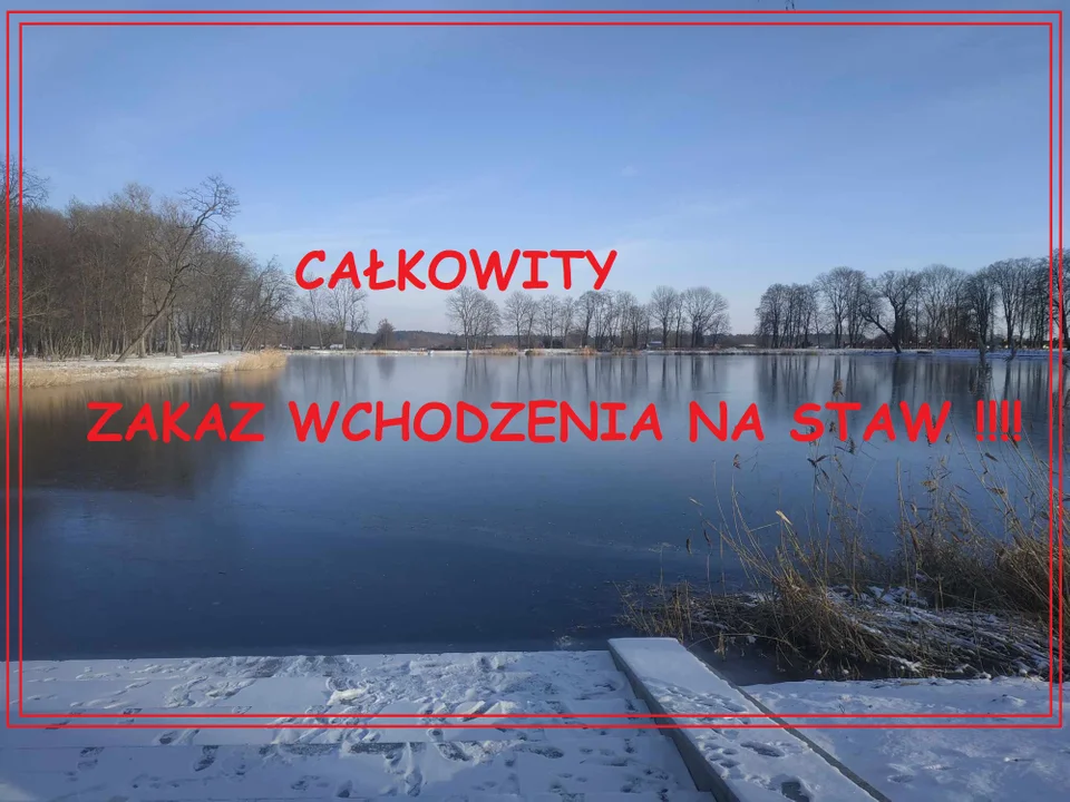 Zakaz wchodzenia na staw w Lubartowie. PGK ostrzega przed niebezpieczeństwem - Zdjęcie główne