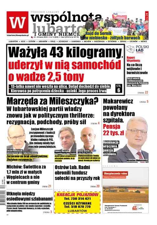 Najnowszy numer Wspólnoty Lubartowskiej ( 22 marca 2022) - Zdjęcie główne