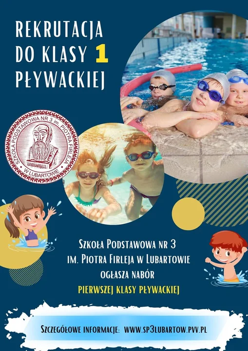 Dyrekcja Szkoły Podstawowej nr 3 w Lubartowie ogłasza nabór do I klasy sportowej o profilu pływanie - Zdjęcie główne