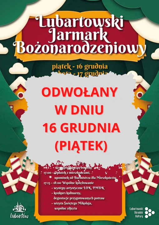 Dzisiaj jarmark w Lubartowie odwołany. Wszystko przez śnieg - Zdjęcie główne